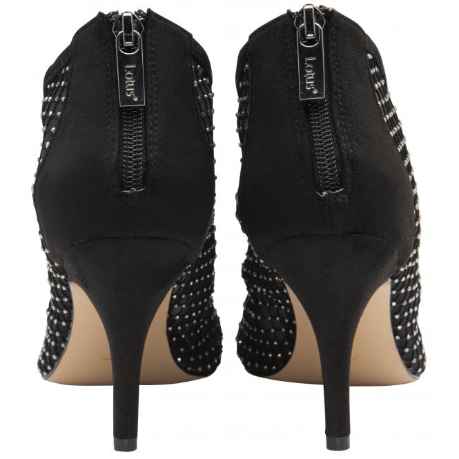  Black Textile Alexandra Shoe-Boots | Lotus