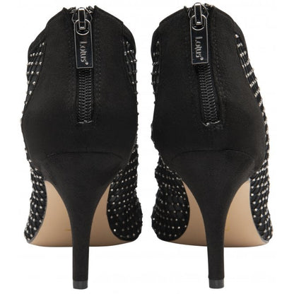  Black Textile Alexandra Shoe-Boots | Lotus