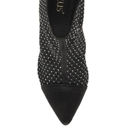  Black Textile Alexandra Shoe-Boots | Lotus