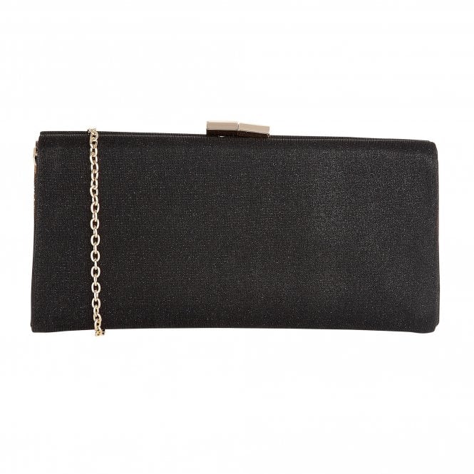  Black Textile Chicory Clutch Bag | Lotus
