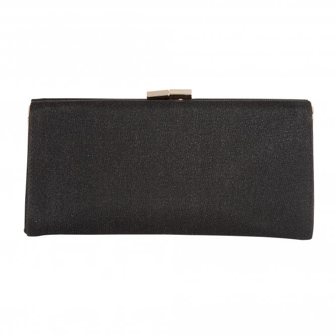  Black Textile Chicory Clutch Bag | Lotus