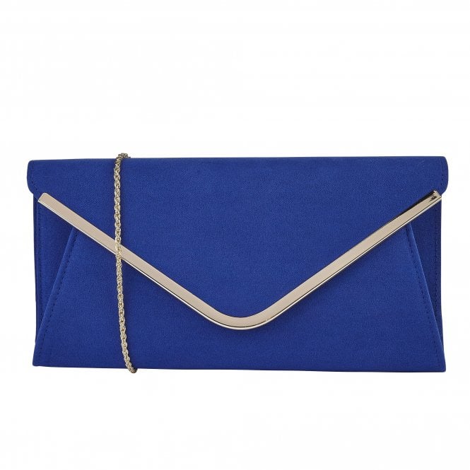  Blue Microfibre Sommerton Clutch Bag | Lotus 