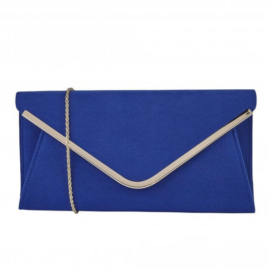  Blue Microfibre Sommerton Clutch Bag | Lotus 