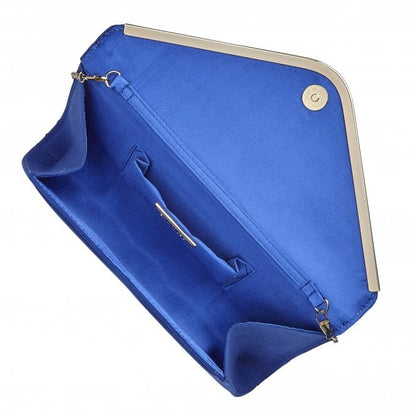  Blue Microfibre Sommerton Clutch Bag | Lotus 