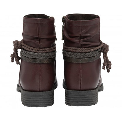  Bordo Dana Zip-Up Ankle Boots | Lotus
