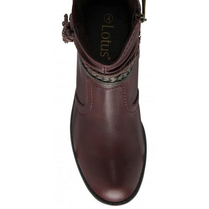  Bordo Dana Zip-Up Ankle Boots | Lotus