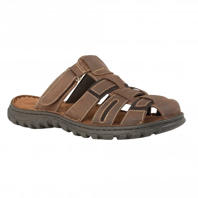 Brown Doran Mule Sandals | Lotus 