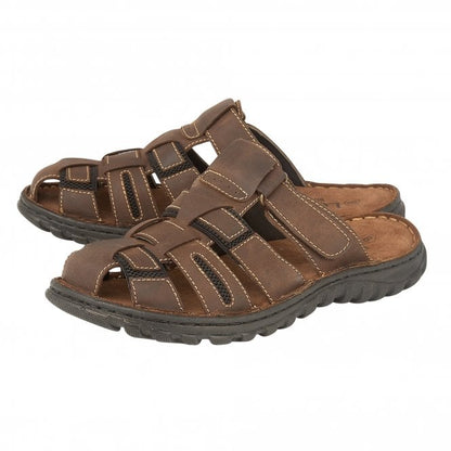  Brown Doran Mule Sandals | Lotus 