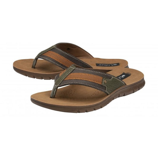  Brown Ian Toe-Post Sandals | Lotus 