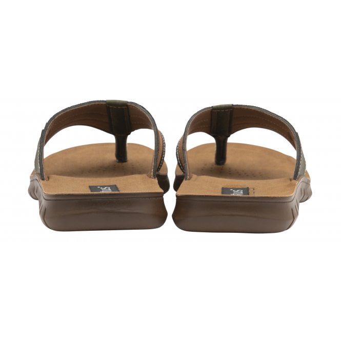  Brown Ian Toe-Post Sandals | Lotus 