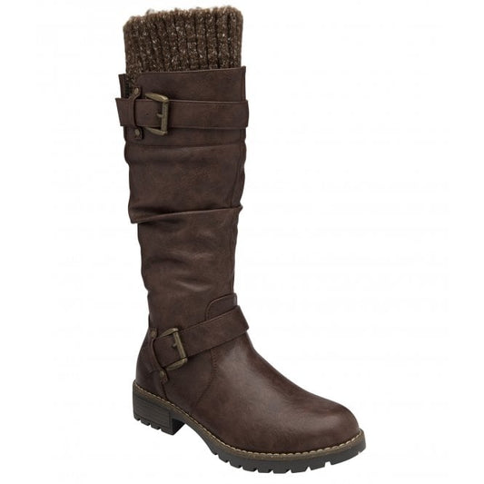  Brown Juniper Knee High Boots | Lotus