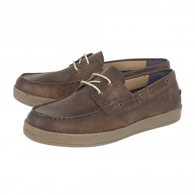  Brown Leather Dawson Deck Shoes | Lotus