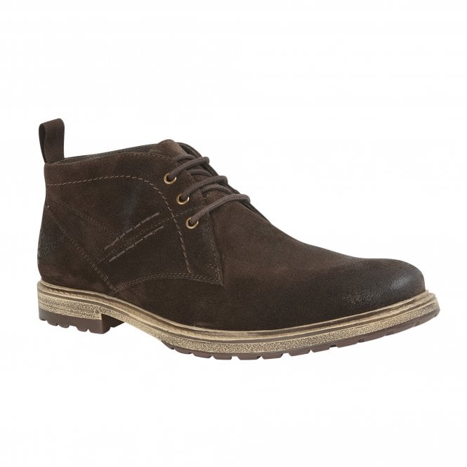  Brown Suede Owen Lace-Up Boots | Lotus
