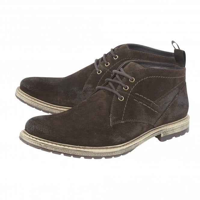 Brown Suede Owen Lace-Up Boots | Lotus