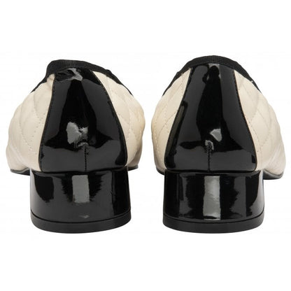  Cream & Black Ivy Ballerina Shoes | Lotus