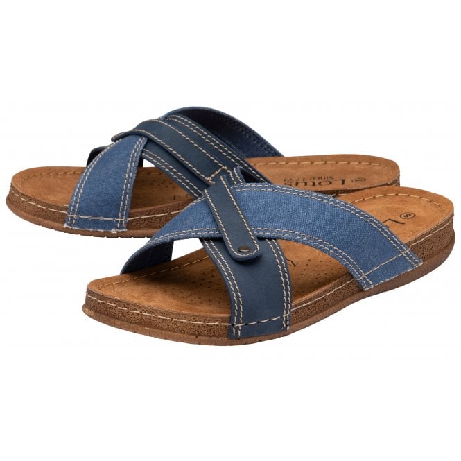  Denim Marvin Mule Sandals | Lotus 