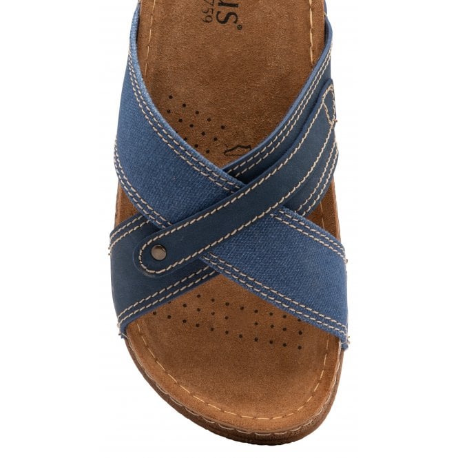  Denim Marvin Mule Sandals | Lotus 