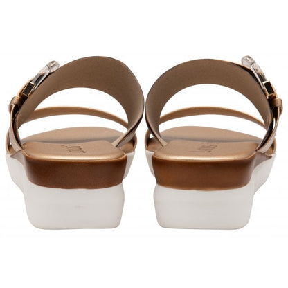  Gold & Leopard-Print Giovanna Mule Sandals | Lotus