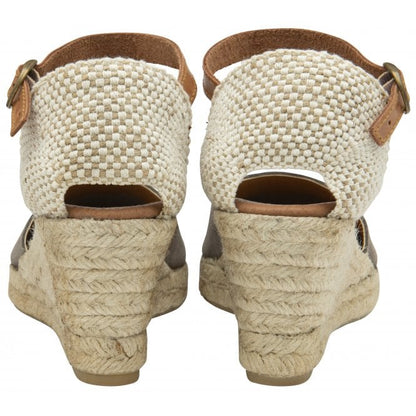  Grey Suede Antonella Espadrille Wedge Shoes | Lotus