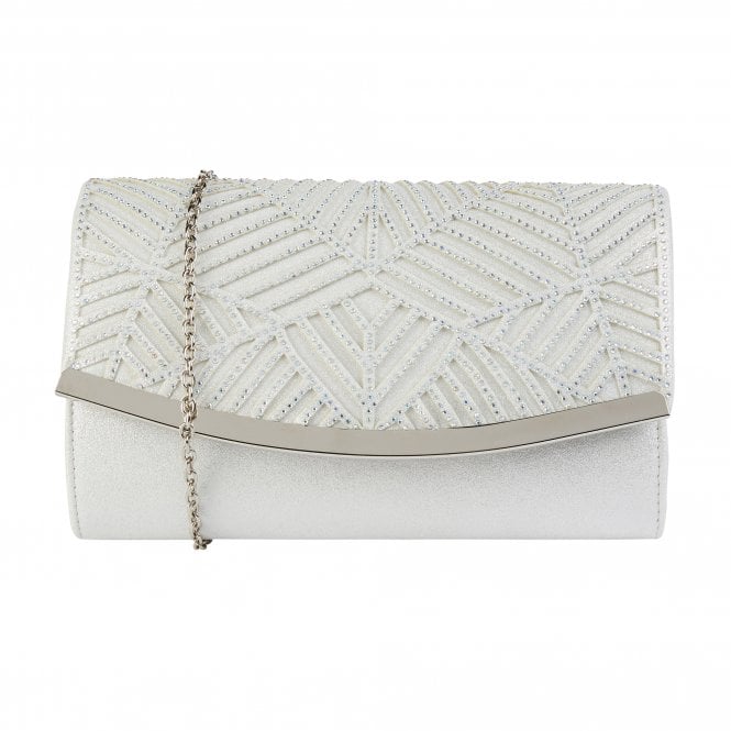  Ice & Diamante Nara Clutch Bag | Lotus