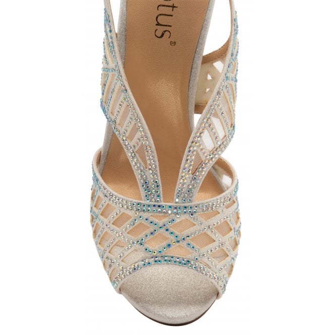  Ice & Diamante Natalia Peep Toe Sandals | Lotus