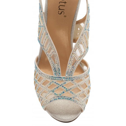  Ice & Diamante Natalia Peep Toe Sandals | Lotus