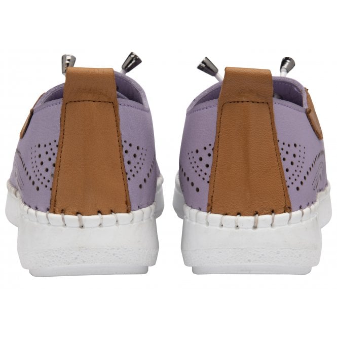 Lilac Leather Katya Casual Shoes | Lotus