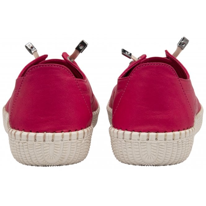  Magenta Leather Kamari Casual Shoes | Lotus