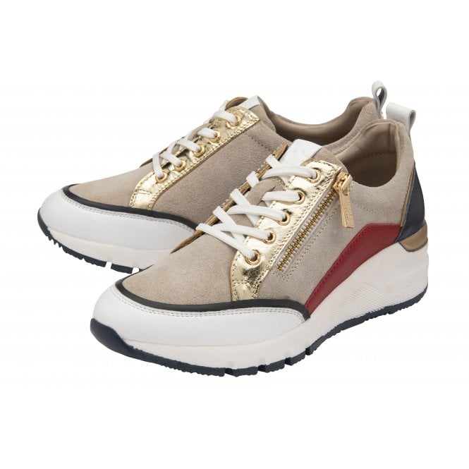  Natural Multi-Leather Sanford Casual Trainers | Stressless By Lotus