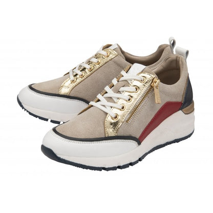  Natural Multi-Leather Sanford Casual Trainers | Stressless By Lotus