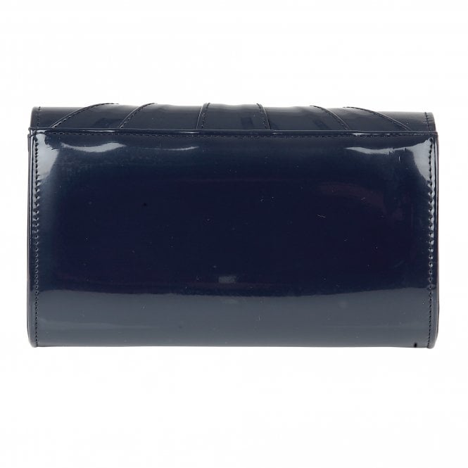  Navy Aria Patent Cluster Clutch Bag | Lotus 