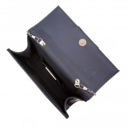  Navy Aria Patent Cluster Clutch Bag | Lotus 