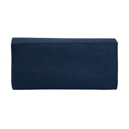  Navy & Diamante Amy Clutch Bag | Lotus