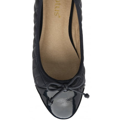  Navy Ivy Ballerina Shoes | Lotus