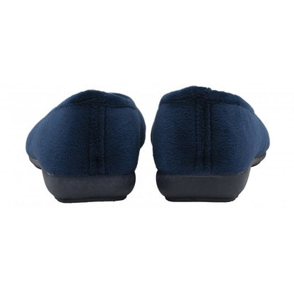  Navy Lois Ballerina Slippers | Lotus