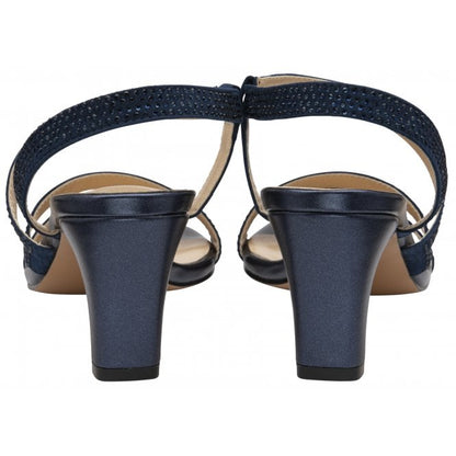  Navy Pearl Bernadette Open-Toe Sandals | Lotus