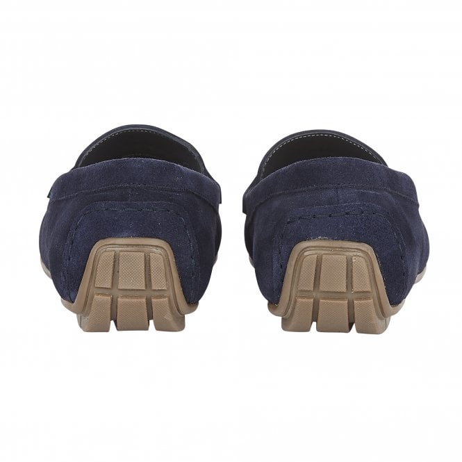  Navy Suede Addison Loafers | Lotus