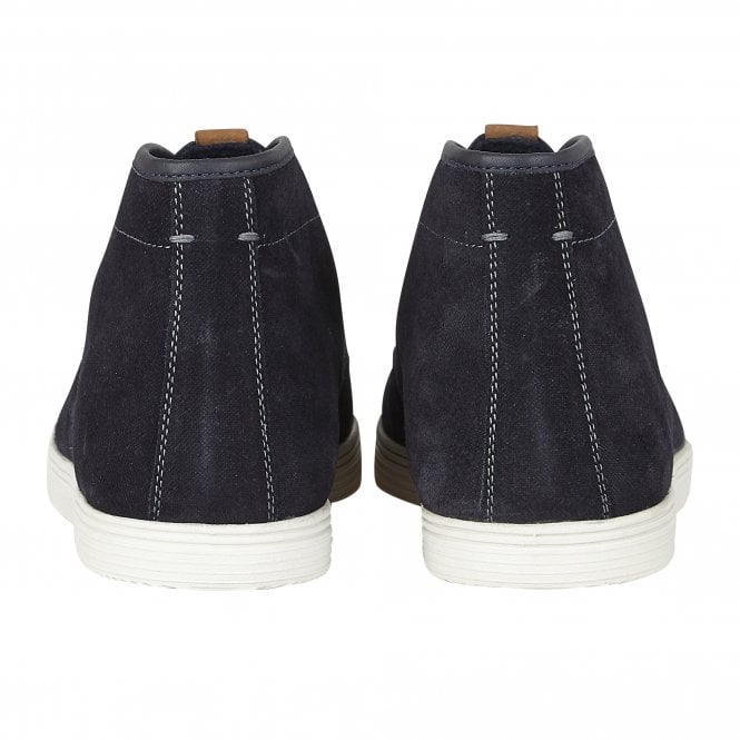  Navy Suede Caleb Lace-Up Boots | Lotus