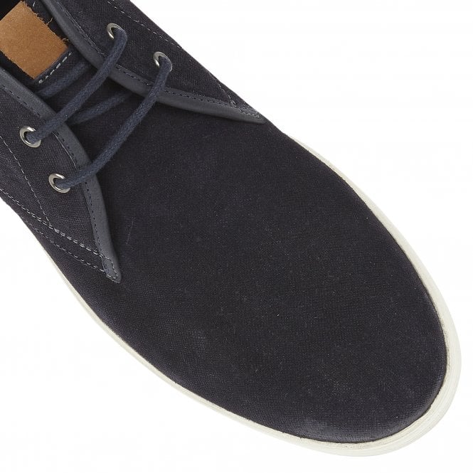  Navy Suede Caleb Lace-Up Boots | Lotus