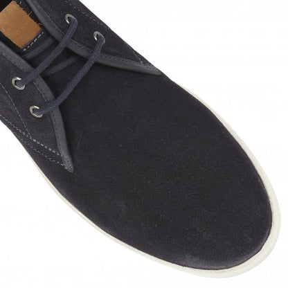  Navy Suede Caleb Lace-Up Boots | Lotus