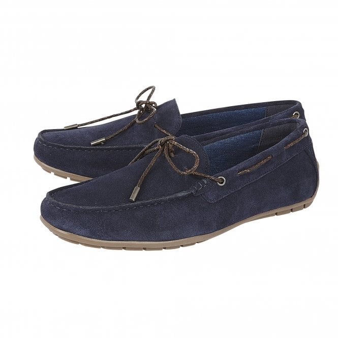  Navy Suede Easton Loafers | Lotus