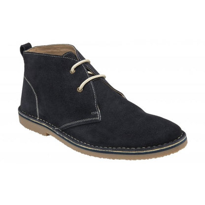  Navy Suede Heyford Lace-Up Desert Boots | Lotus