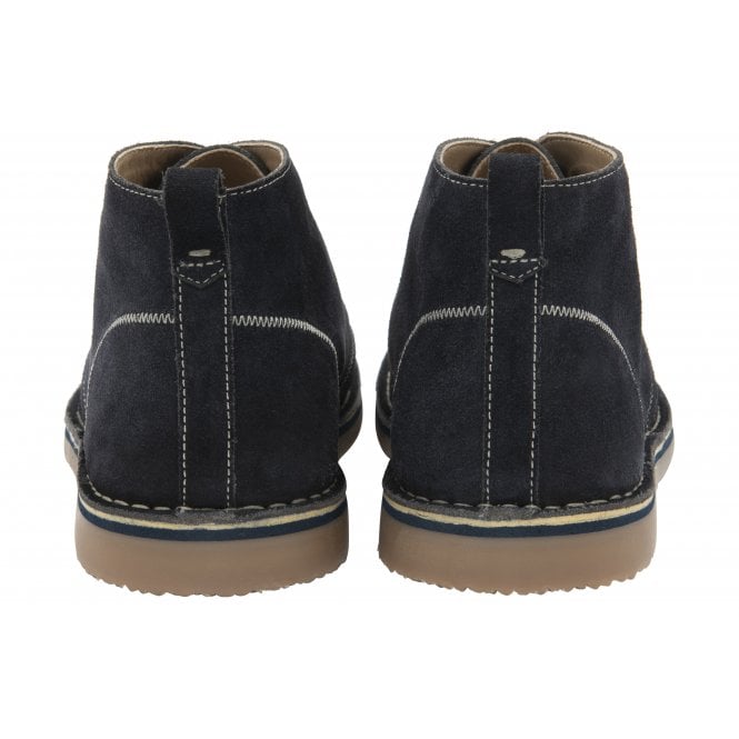  Navy Suede Heyford Lace-Up Desert Boots | Lotus