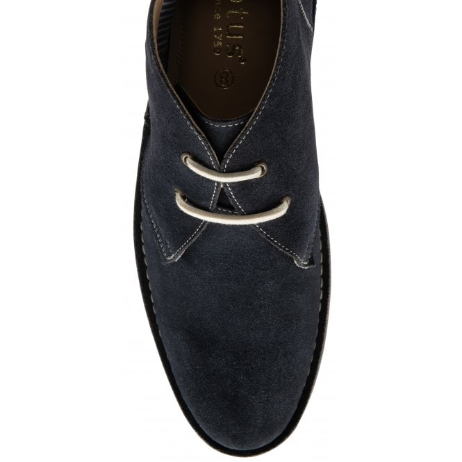 Navy Suede Heyford Lace-Up Desert Boots | Lotus