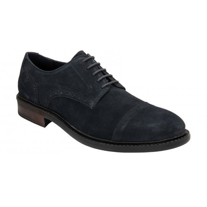  Navy Suede Lexton Lace-Up Shoes | Lotus