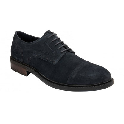  Navy Suede Lexton Lace-Up Shoes | Lotus