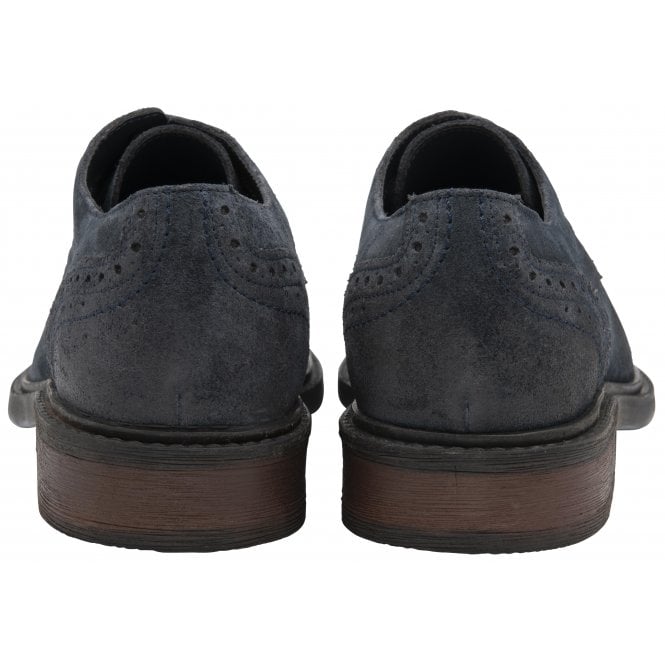  Navy Suede Lexton Lace-Up Shoes | Lotus