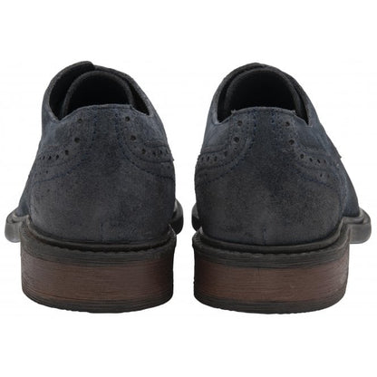  Navy Suede Lexton Lace-Up Shoes | Lotus