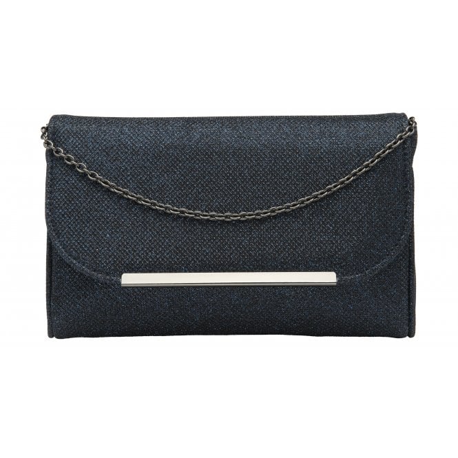  Navy Textile Denise Clutch Bag | Lotus