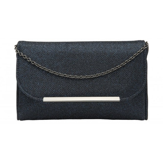  Navy Textile Denise Clutch Bag | Lotus